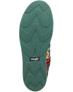 Wrangler Footwear Retro Women's Navy Southwestern Shoes - Moc Toe