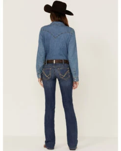 Ariat Women's R.E.A.L Mid Rise Arrow Fit Virginia Bootcut Jeans