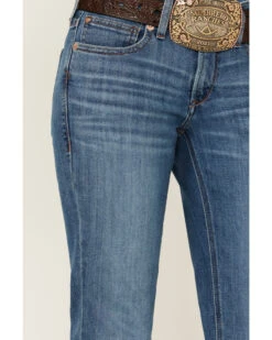 Ariat Women's R.E.A.L. Catherine Arrow Fit Medium Wash Mid Rise Straight Jeans