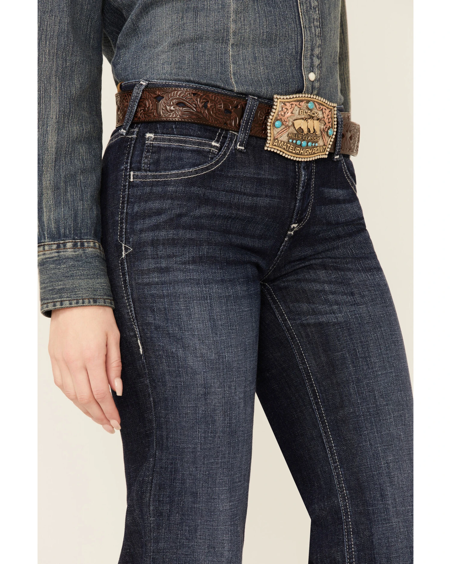 Ariat Women's Trouser Perfect Rise London Wide Leg Jeans