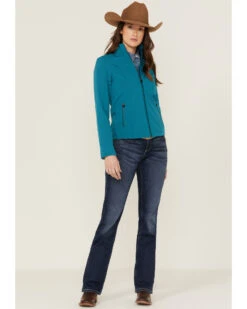 RANK 45 Women's Soft Shell Logo Riding Jacket