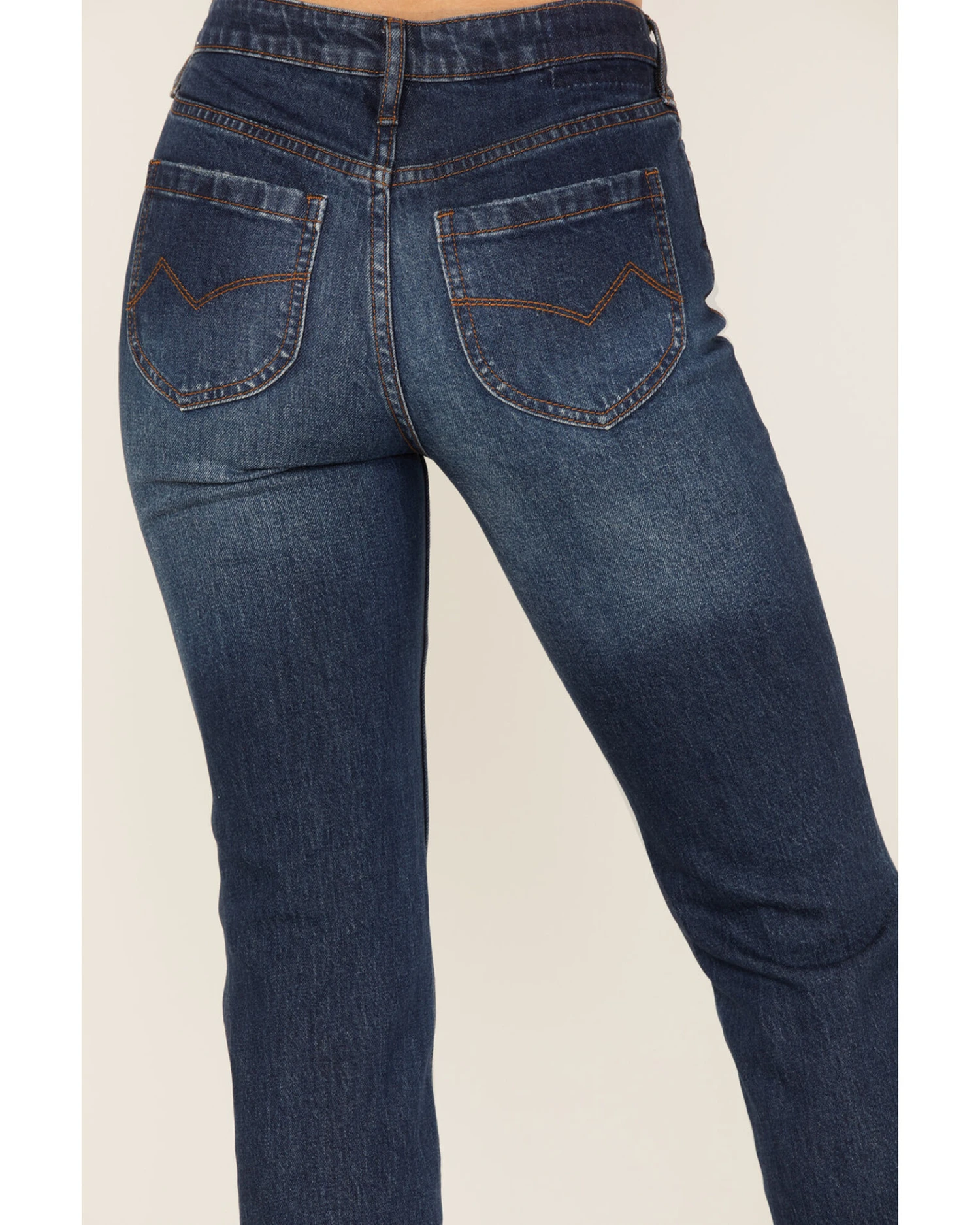 Cleo + Wolf Women's Slim Straight Signature Pocket Denim Jeans - Image 2
