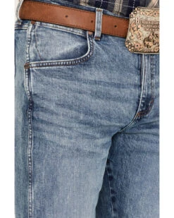 Wrangler Retro Men's Surf Light Acid Wash Stretch Slim Bootcut Jeans