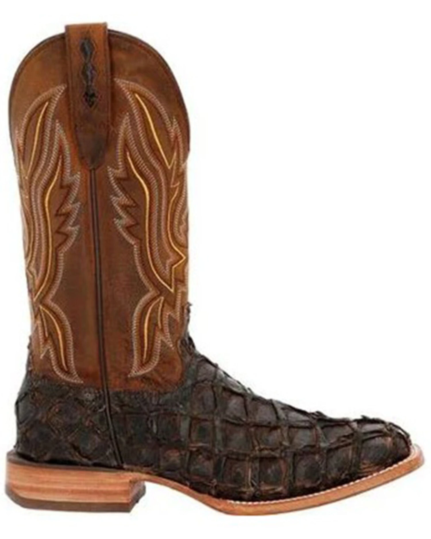 Durango Men's Exotic Pirarucu Skin Western Boots - Broad Square Toe - Image 6