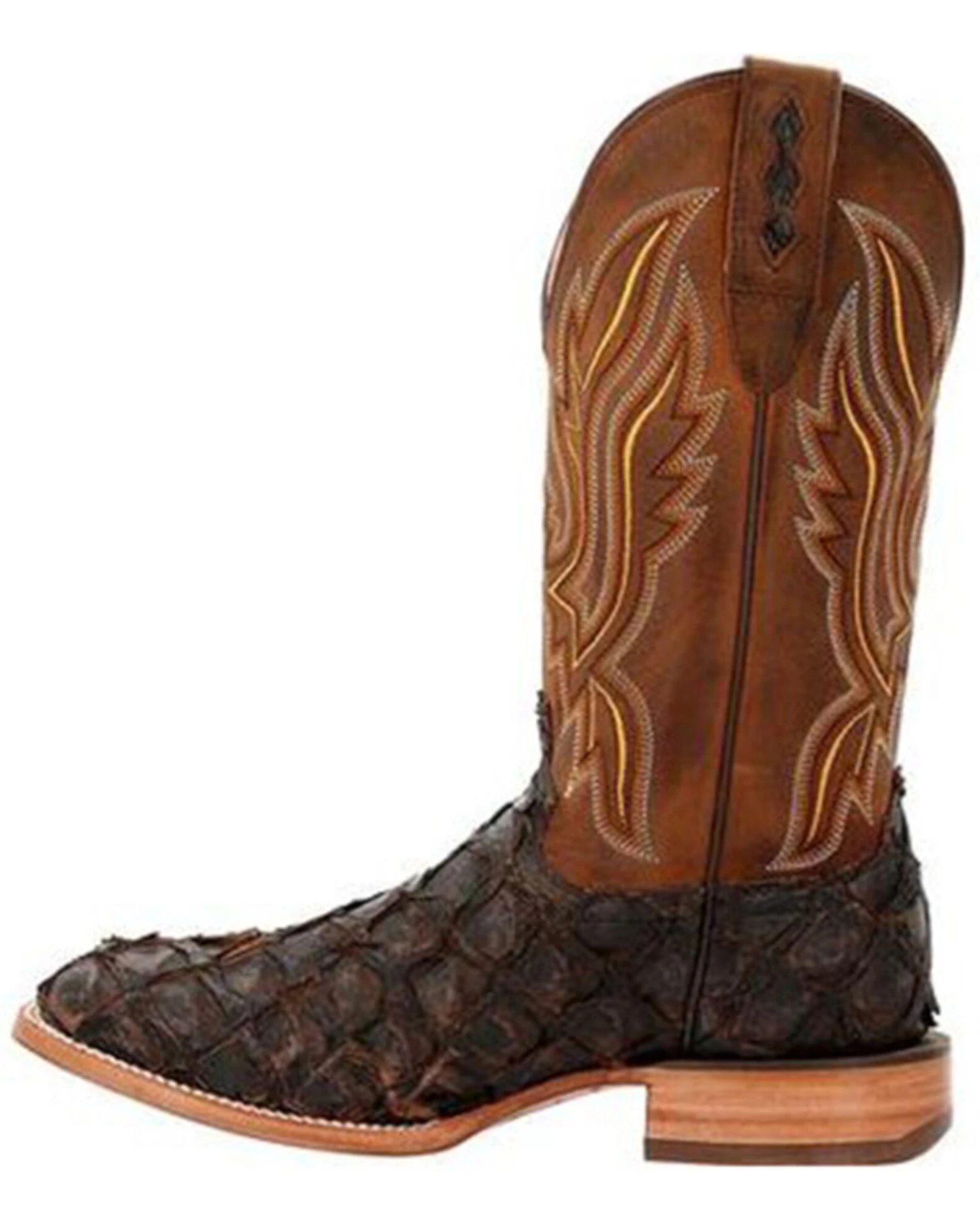 Durango Men's Exotic Pirarucu Skin Western Boots - Broad Square Toe - Image 5