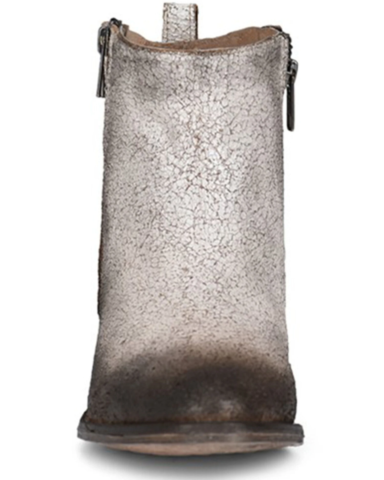 Corral Women's White & Black Zipper Fashion Booties - Round Toe - Image 3