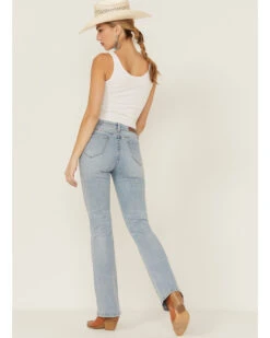 Rock & Roll Denim Women's Light Wash High Rise Stretch Bootcut Jeans