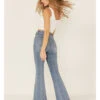 Rock & Roll Denim Women's Slit Front Trouser Jeans