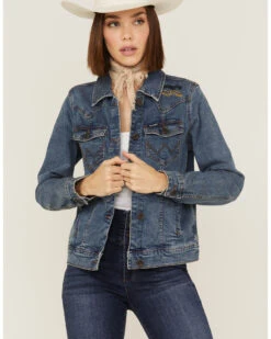 Wrangler Women's Yellowstone Laser Denim Jacket