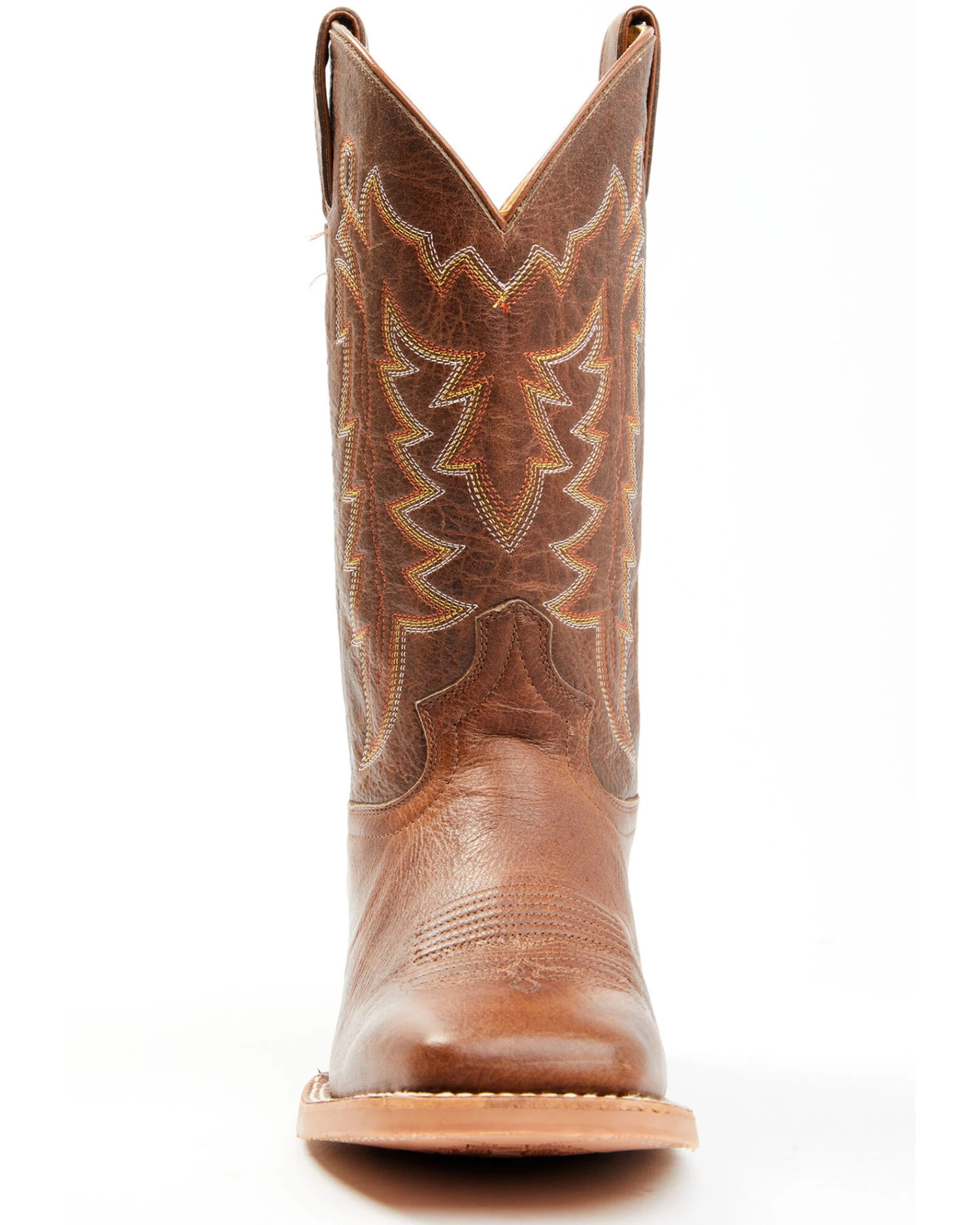 Justin Men's Carsen Camel Brown Cowhide Performance Leather Western Boots - Square Toe - Image 2