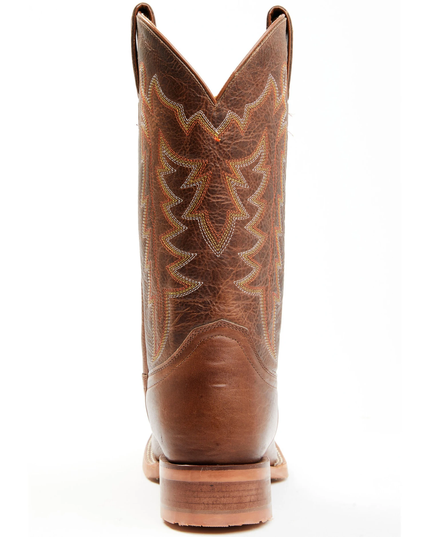 Justin Men's Carsen Camel Brown Cowhide Performance Leather Western Boots - Square Toe - Image 7