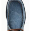 Justin Men's Hazer Denim Casual Hudson Shoes - Moc Toe