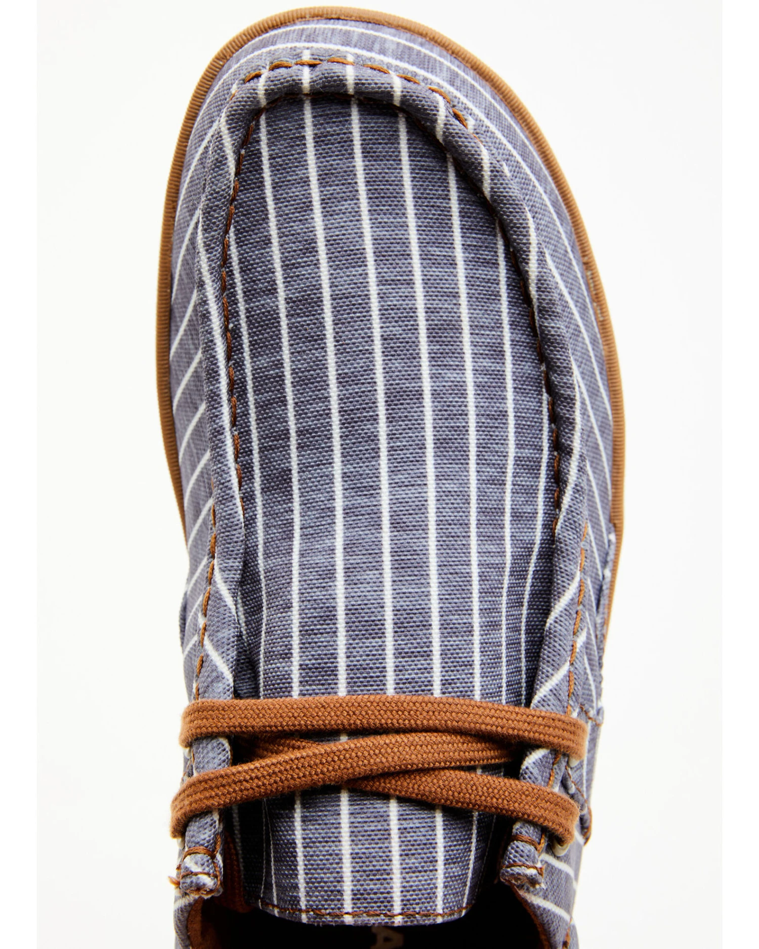 RANK 45 Men's Griffin 5 Striped Casual Shoe - Moc Toe - Image 7