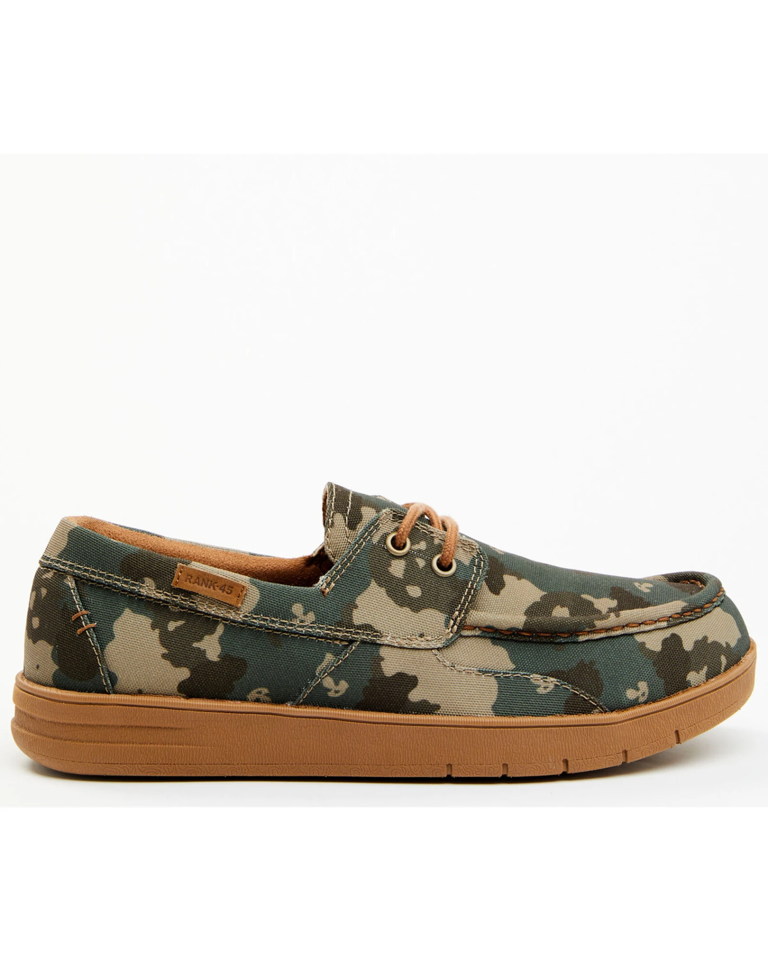 RANK 45 Men's Sanford 3 Camo Print Western Casual Shoes - Moc Toe - Image 3