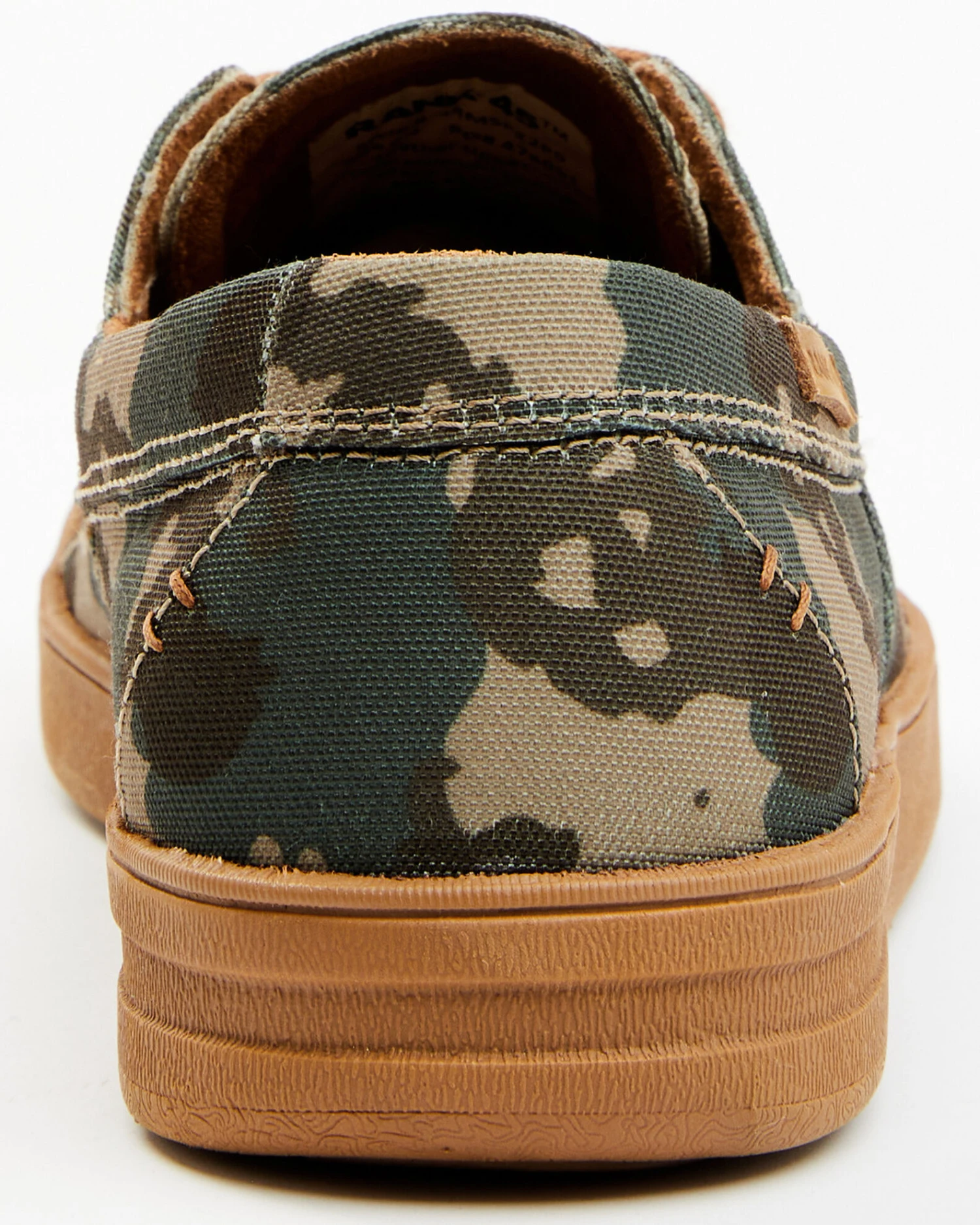 RANK 45 Men's Sanford 3 Camo Print Western Casual Shoes - Moc Toe