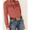 Kimes Ranch Women's Kaycee Denim Long Sleeve Pearl Snap Western Core Shirt