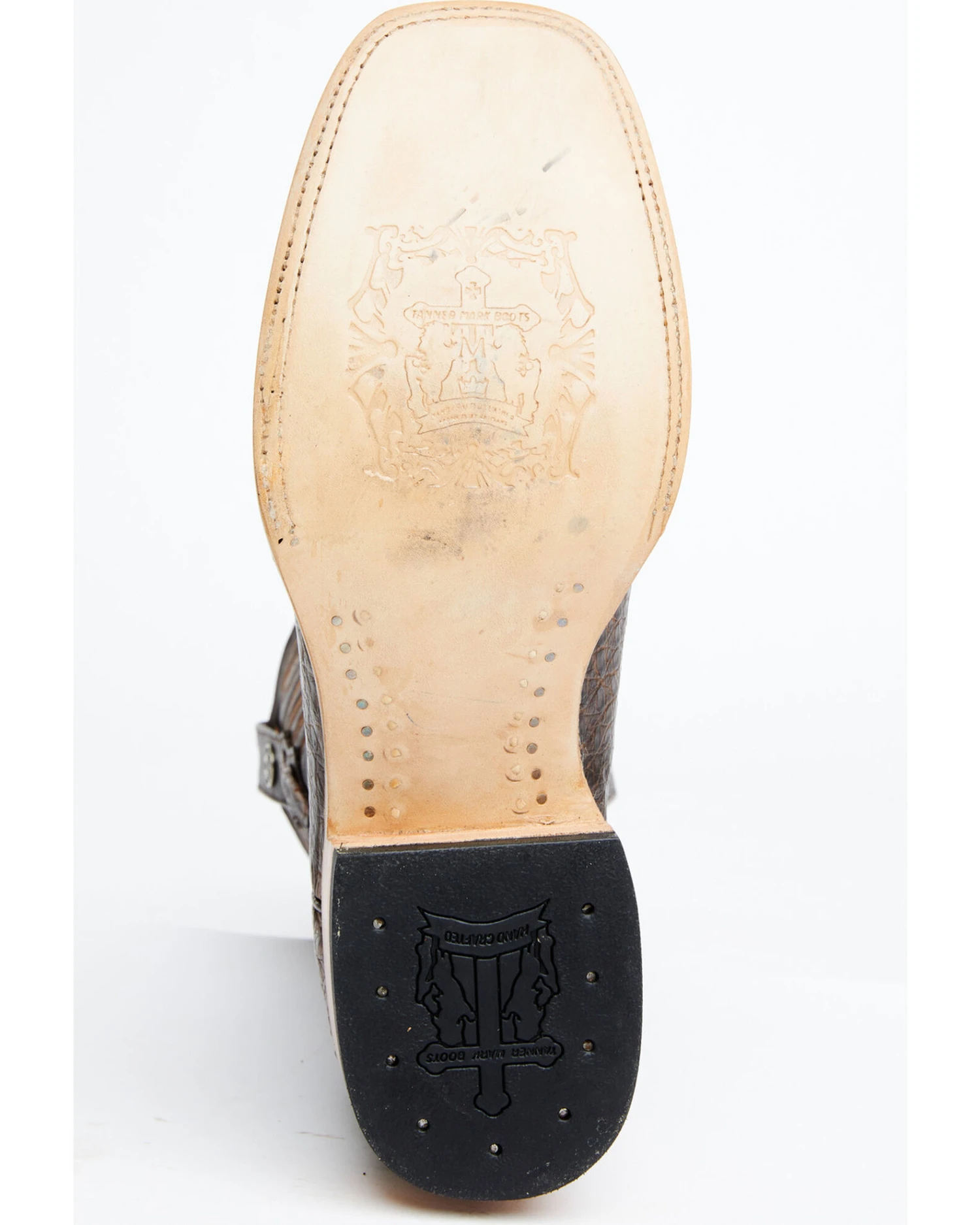 Tanner Mark Men's Shawnee Exotic Caiman Belly Western Boots - Broad Square Toe - Image 5