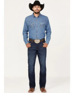 Wrangler Retro Men's Merriam Dark Wash Stretch Slim Bootcut Jeans