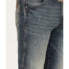 Wrangler Retro Men's Dark Knight Medium Wash Stretch Slim Straight Jeans