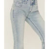 Grace In LA Women's Fleur De Lis Pocket Southwestern Bootcut Jeans