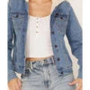 Wrangler Women's Medium Wash Sherpa Lined Denim Jacket