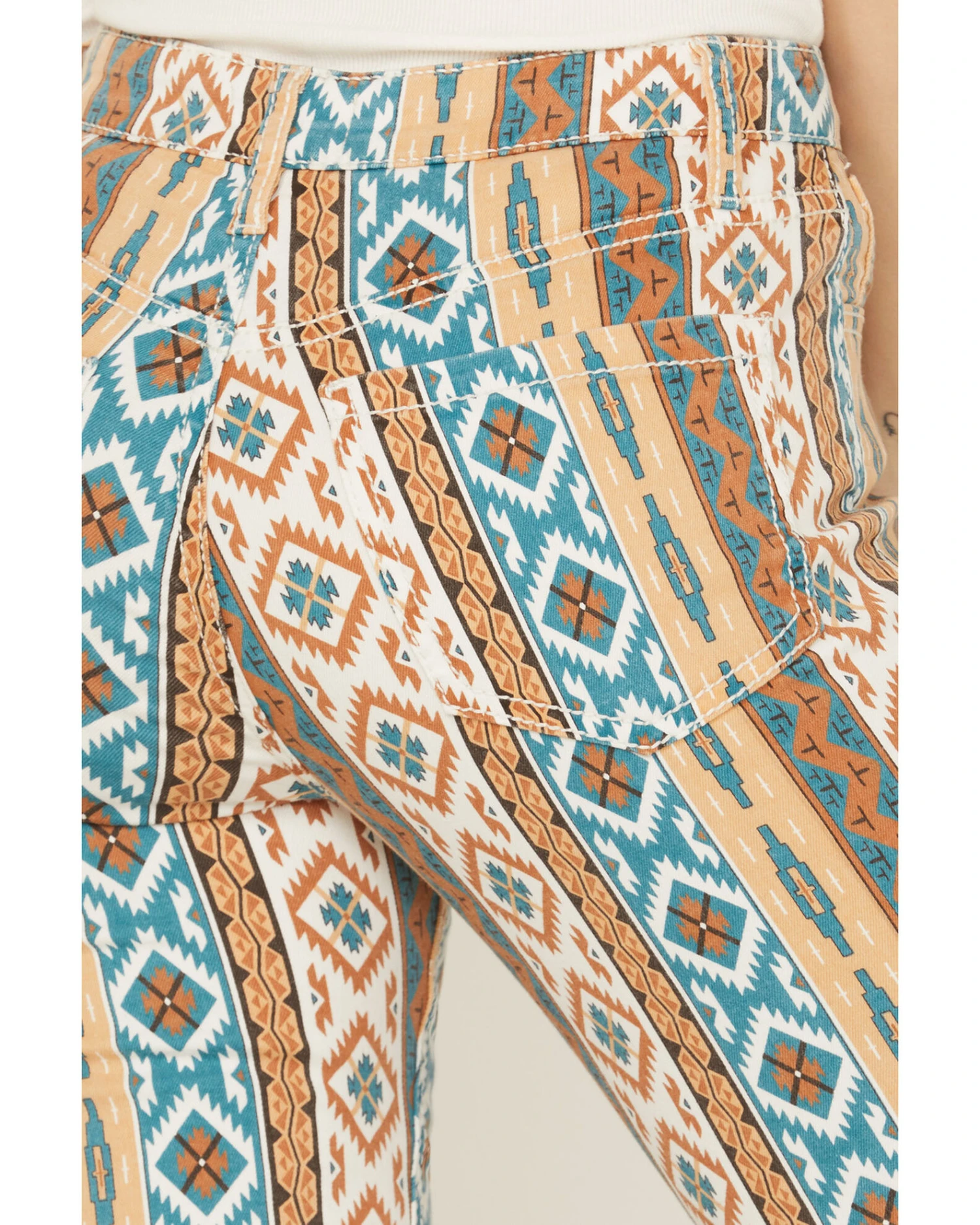 Shyanne Women's Mr. Super Flare Southwestern Flare Jeans - Image 4