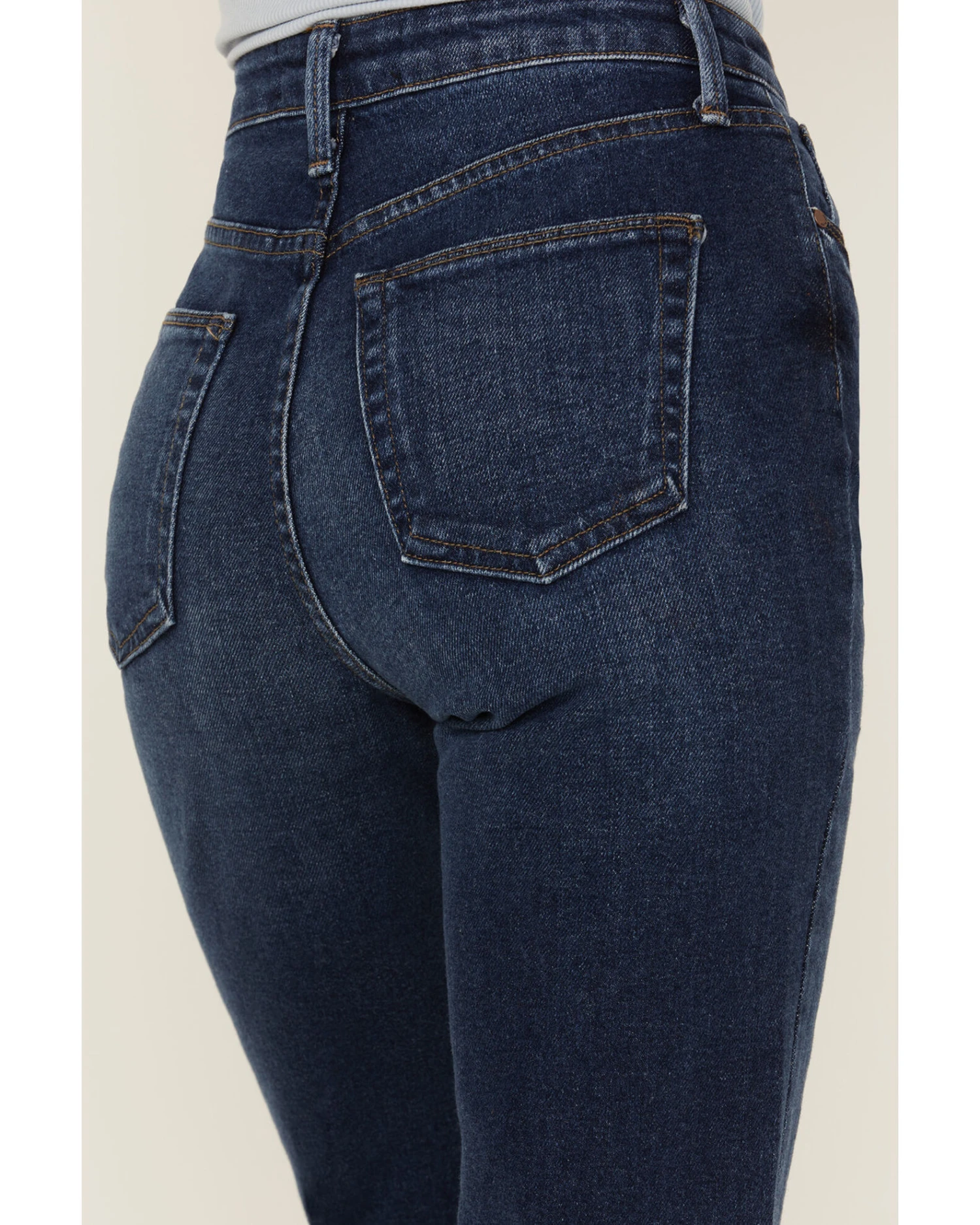 Just Black Denim Women's High Rise Vintage Wide Leg Flare Jeans