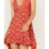 Free People Women's Adella Floral Print Sleeveless Slip Dress