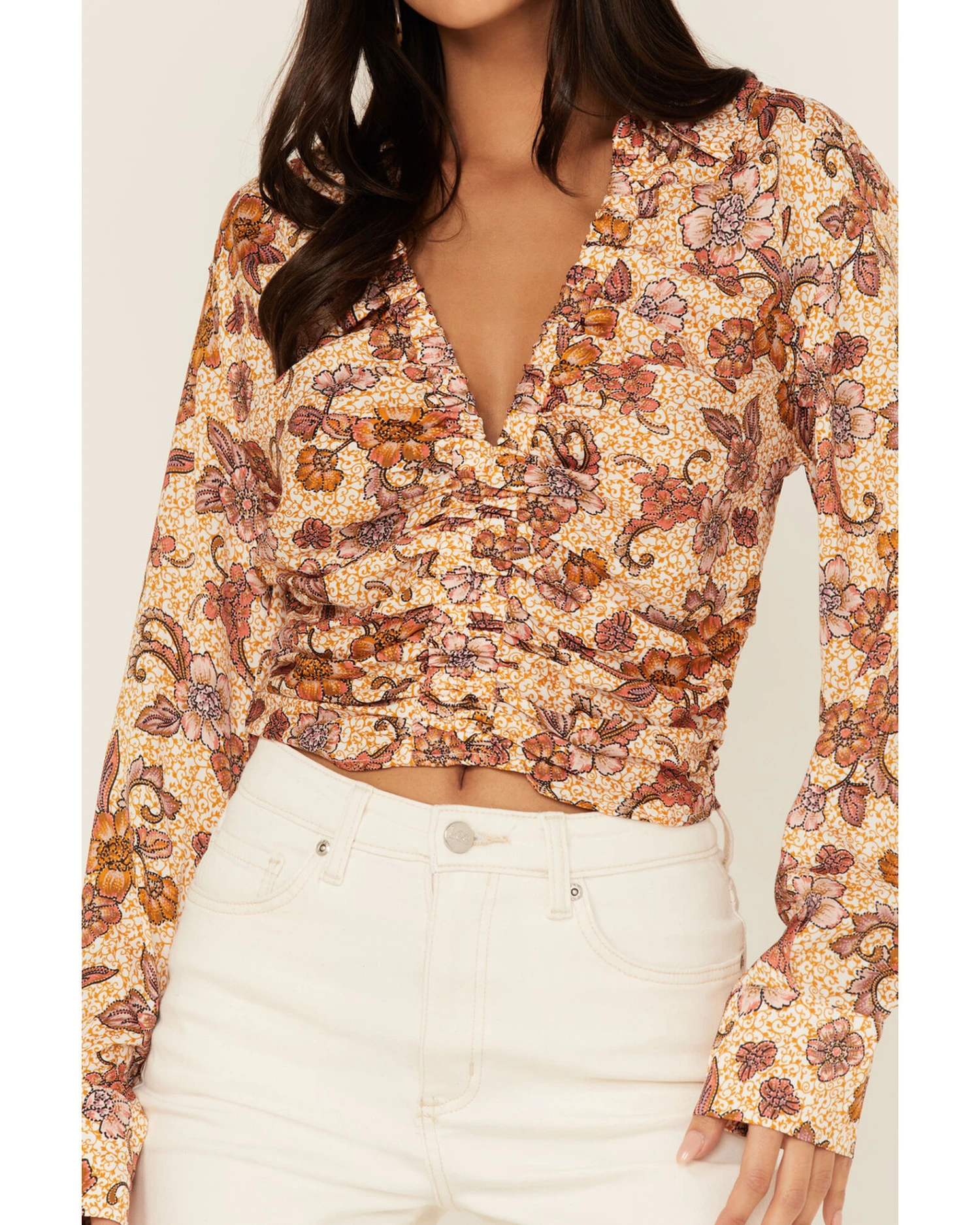 Free People Women's I Got You Printed Top