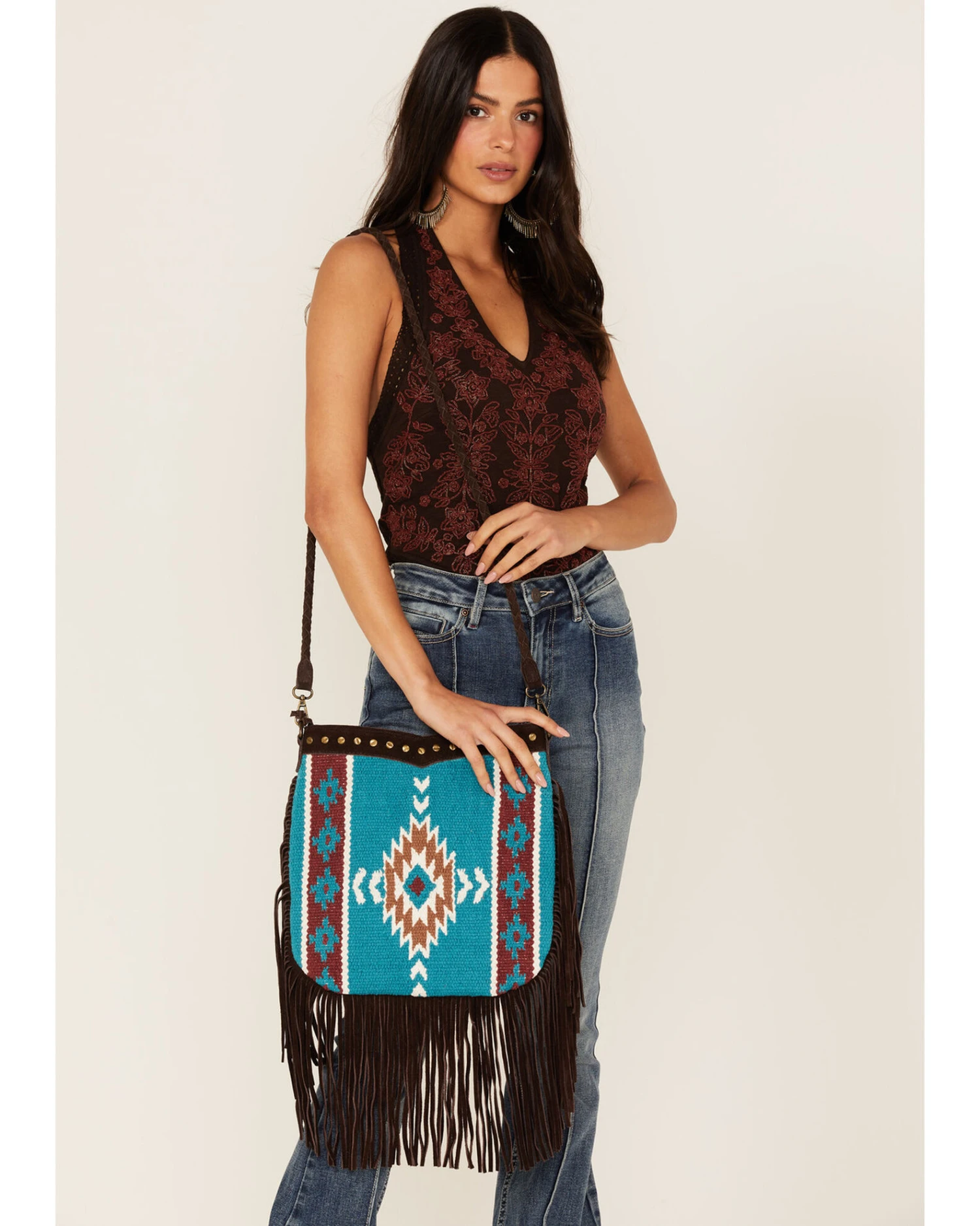 Idyllwind Women's Tapoco Lane Southwestern Fringe Crossbody Bag - Image 3