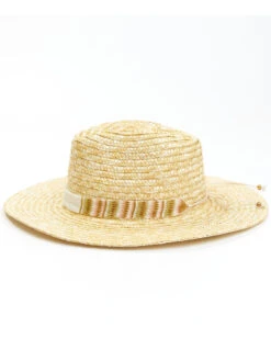 Nikki Beach Women's Tulum Milan Straw Fashion Rancher Hat