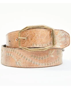 Bed Stu Women's Mohawk Rustic Floral Embroidery Belt