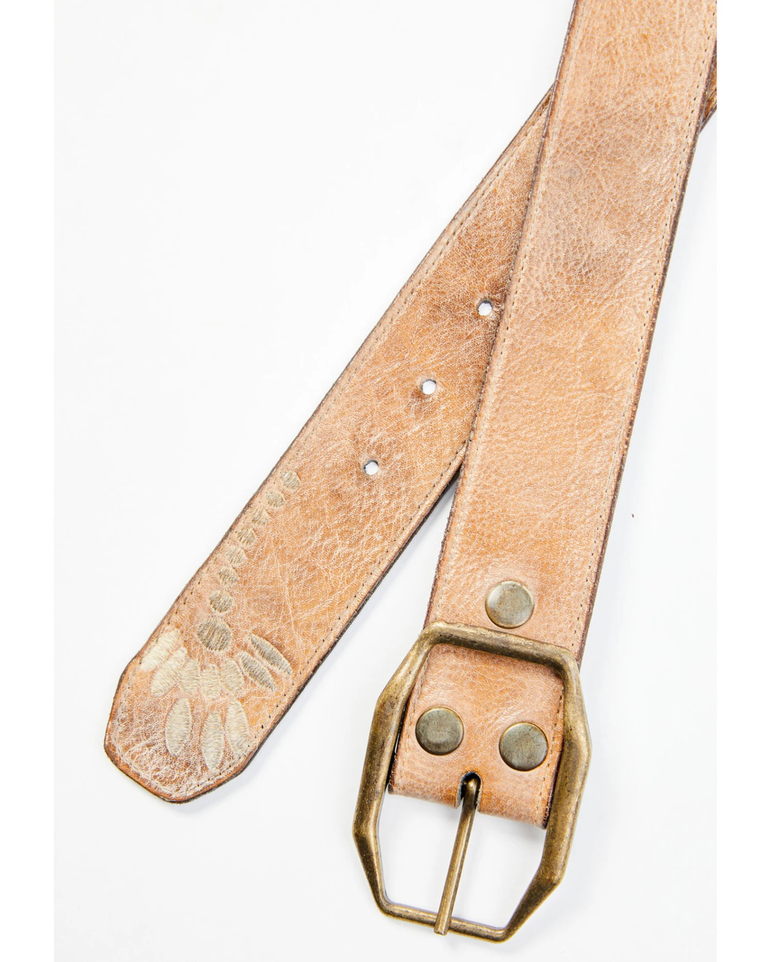 Bed Stu Women's Mohawk Rustic Floral Embroidery Belt - Image 2