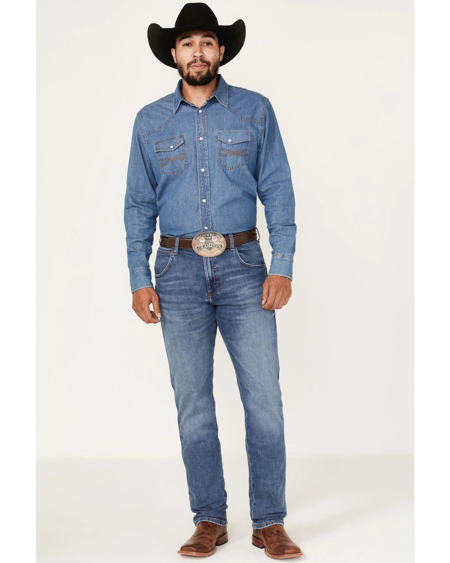 Wrangler Retro Men's Ansley Stretch Slim Straight Jeans - Image 4