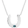Montana Silversmiths Women's Not Shy Turquoise Horseshoe Necklace