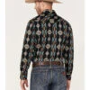Rock & Roll Denim Men's Vertical Southwestern Print Long Sleeve Snap Western Shirt