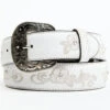Shyanne Women's Lasy Floral Embroidered Rhinestone Western Belt