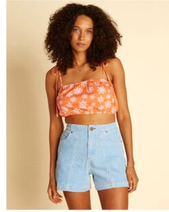 Billabong X Wrangler Women's High Rise According To Corduroy Shorts