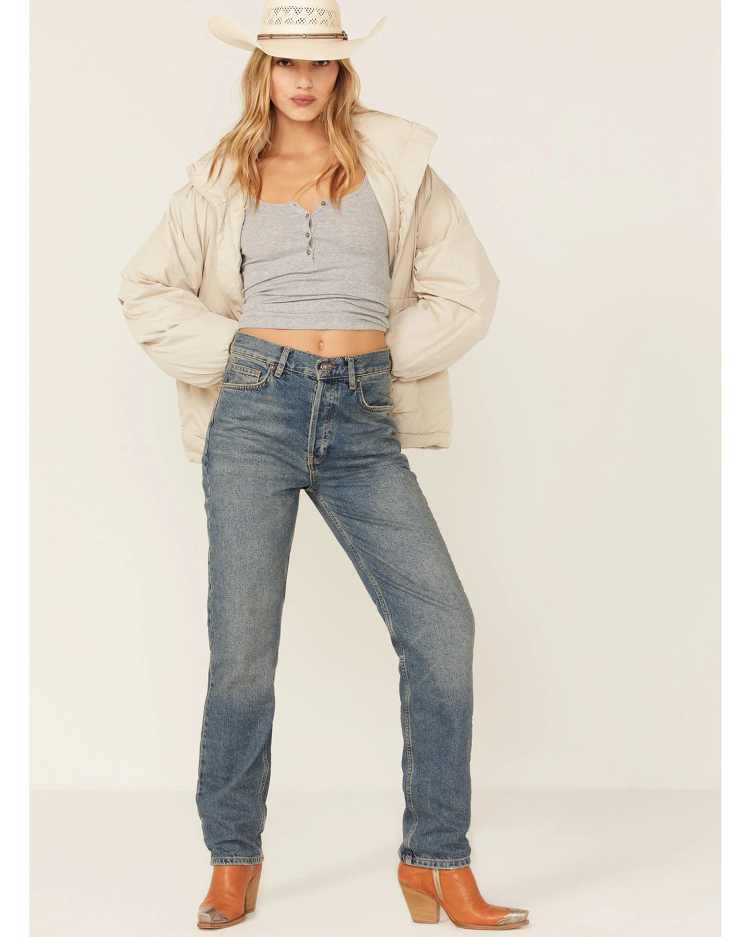 Free People Women's Duvet Bomber Jacket - Image 4