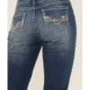 Rock & Roll Denim Women's Medium Wash Mid Rise Riding Straight Jeans