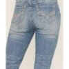 Rock & Roll Denim Women's Light Wash Mid Rise Straight Riding Jeans