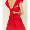 Show Me Your Mumu Women's Open-Back Bow Tie Tiered Mini Dress