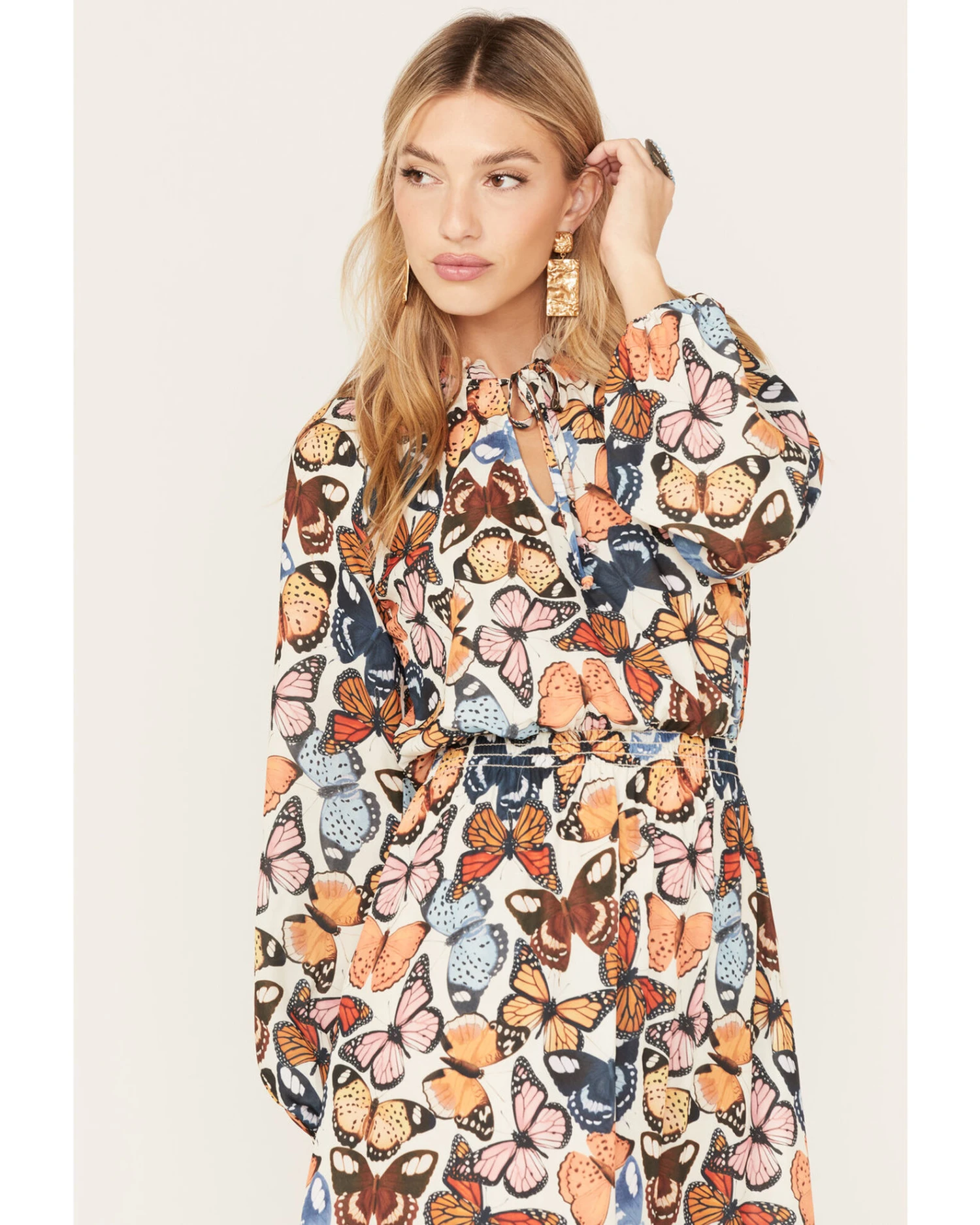 Show Me Your Mumu Women's Cait Butterfly Print Midi Dress - Image 3