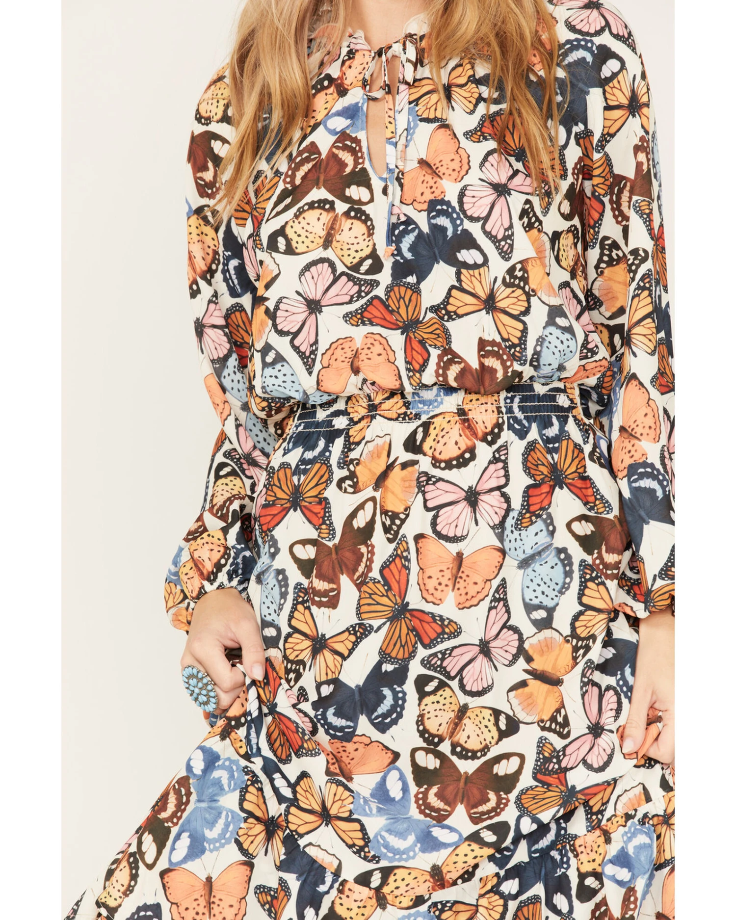 Show Me Your Mumu Women's Cait Butterfly Print Midi Dress - Image 2