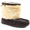Superlamb Women's Navajo Moc Pull On Suede Booties - Moc Toe