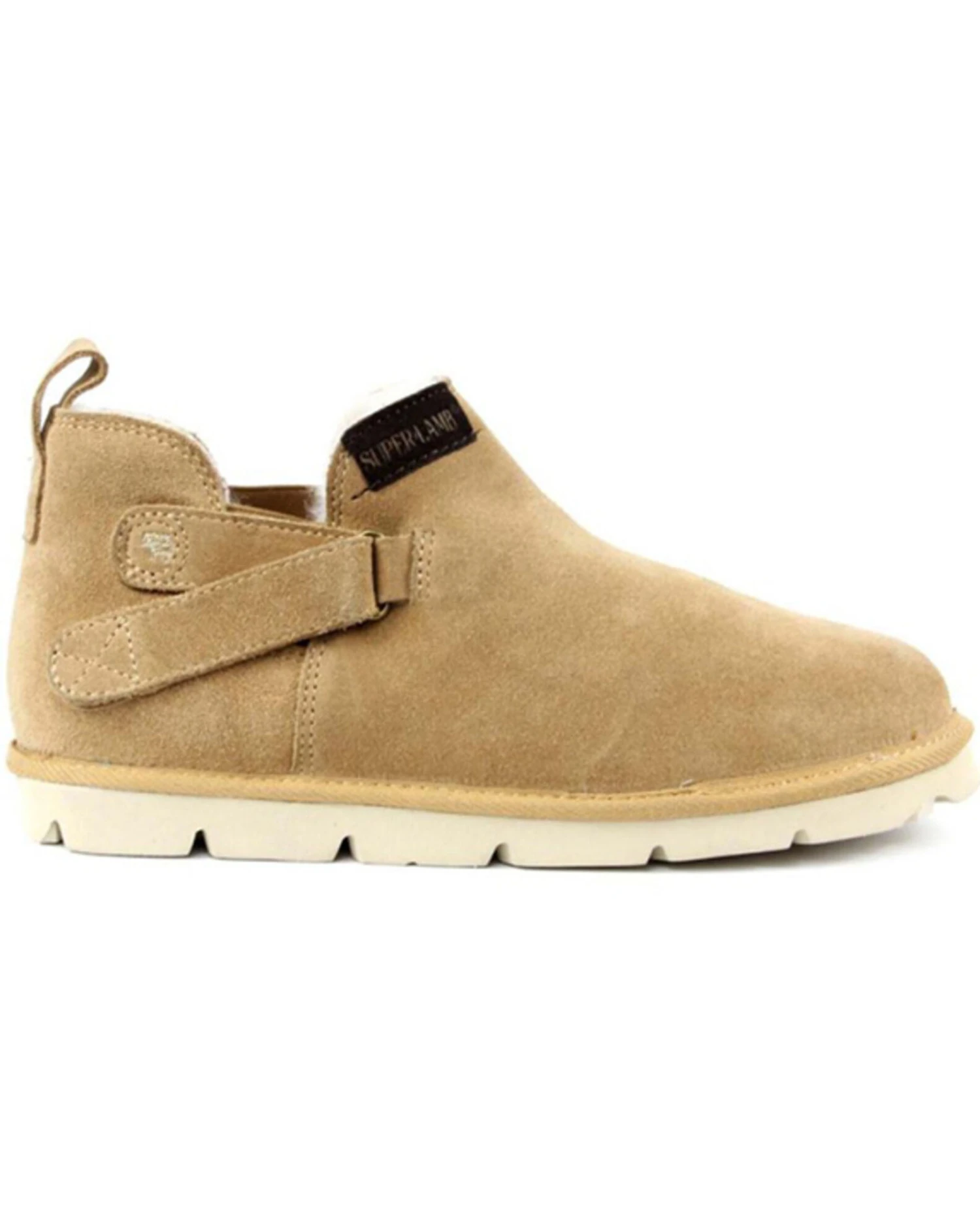 Superlamb Women's Ongi Elastic Velcro Suede Leather Casual Pull On Boot - Round Toe - Image 4