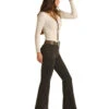 Rock & Roll Denim Women's Dark Wash High Rise Bootcut Denim Jeans