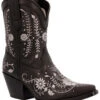Durango Women's Crush Sterling Wildflower Western Booties - Snip Toe
