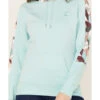 Hooey Women's Southwestern Print Contrast Canyon Hoodie