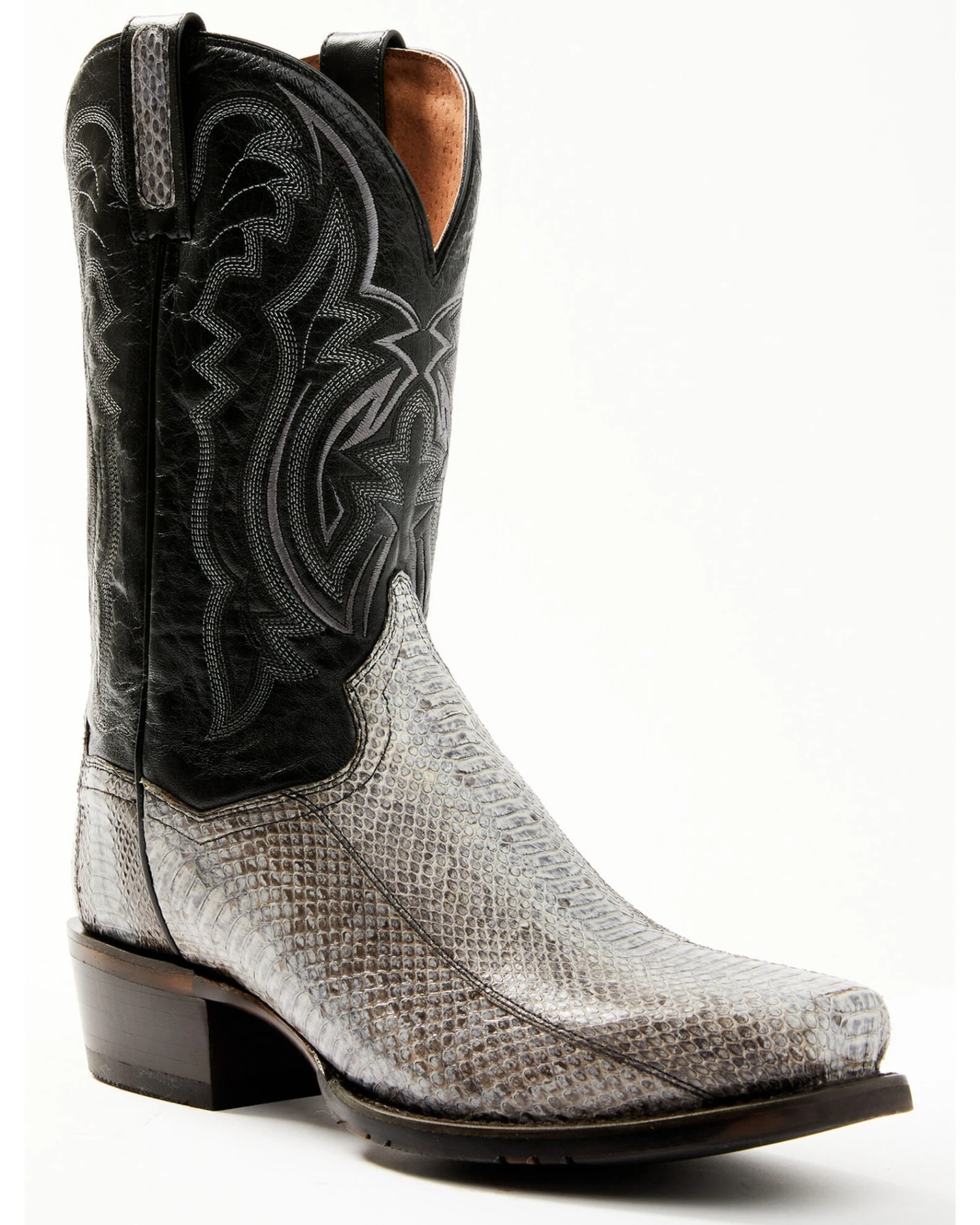 Dan Post Men's Exotic Water Snake Western Boot - Square Toe - Image 2